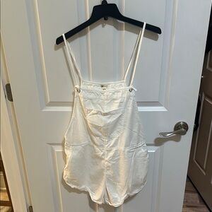 Billabong overall bathing suit coverup white XL